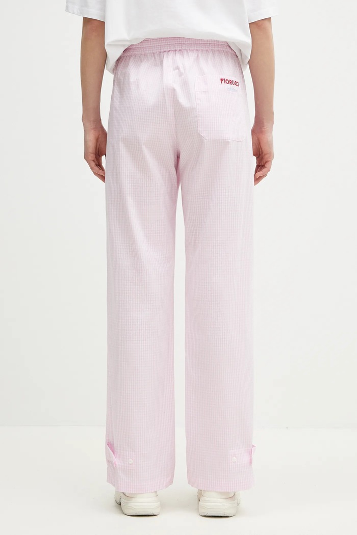 Oblečenie Bavlnené nohavice Fiorucci Gingham Logo U02SPBPA299CO01PN02 ružová