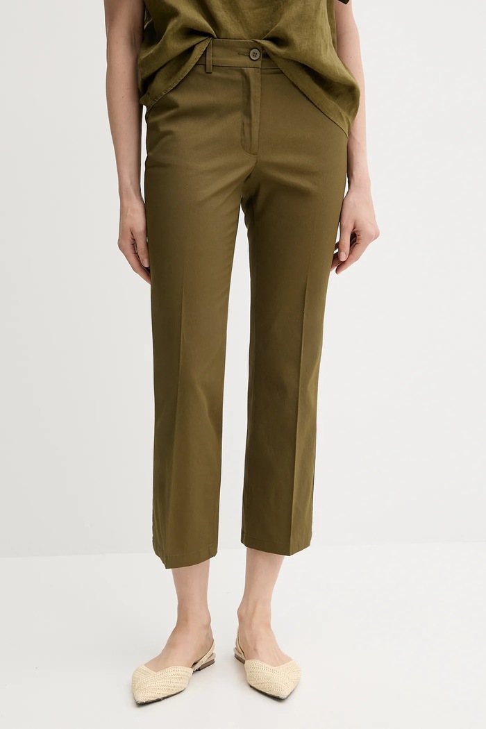 Sisley pantaloni panza verde 4ENMLE02X