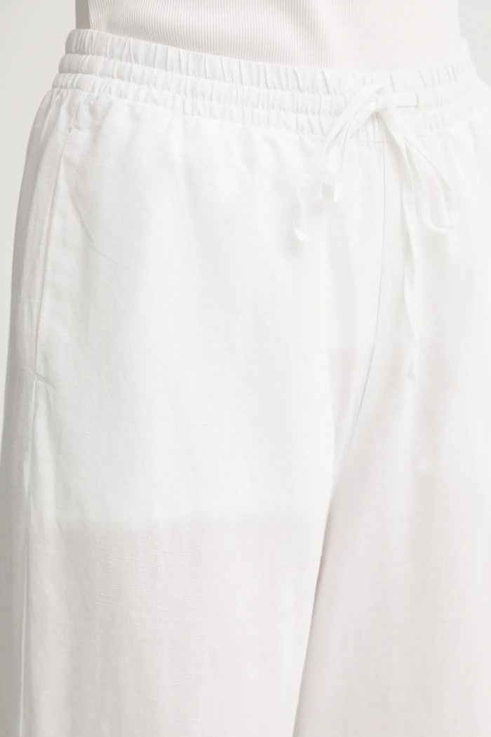 Marc O'Polo pantaloni in lino bianco 5000006724