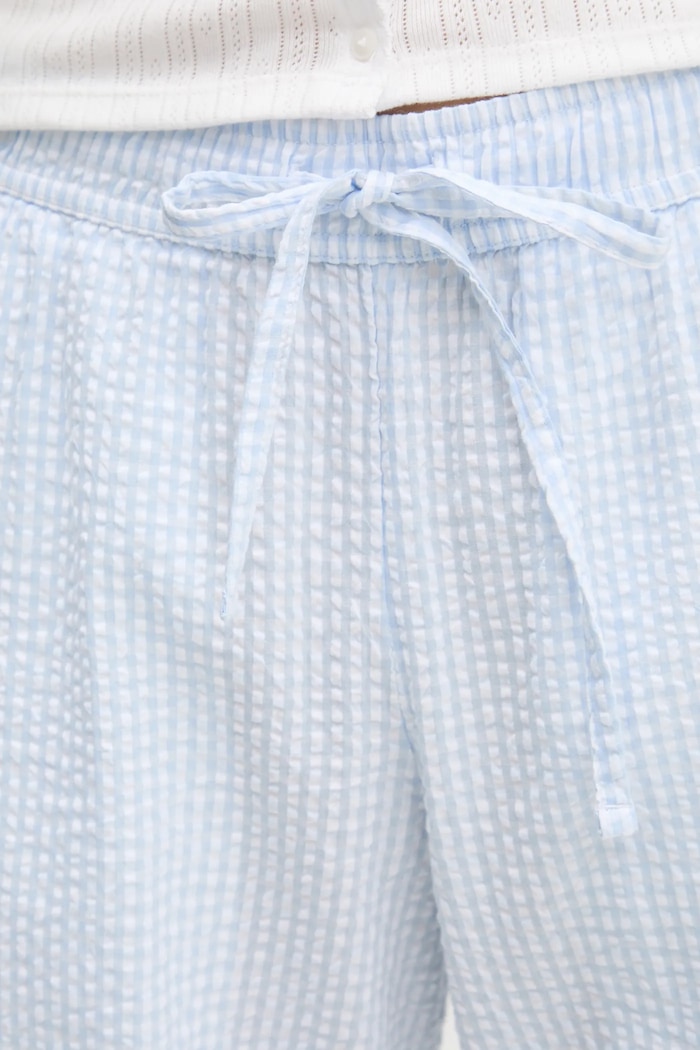Bavlněné kalhoty Hollister Co. modrá KI356.5063.204