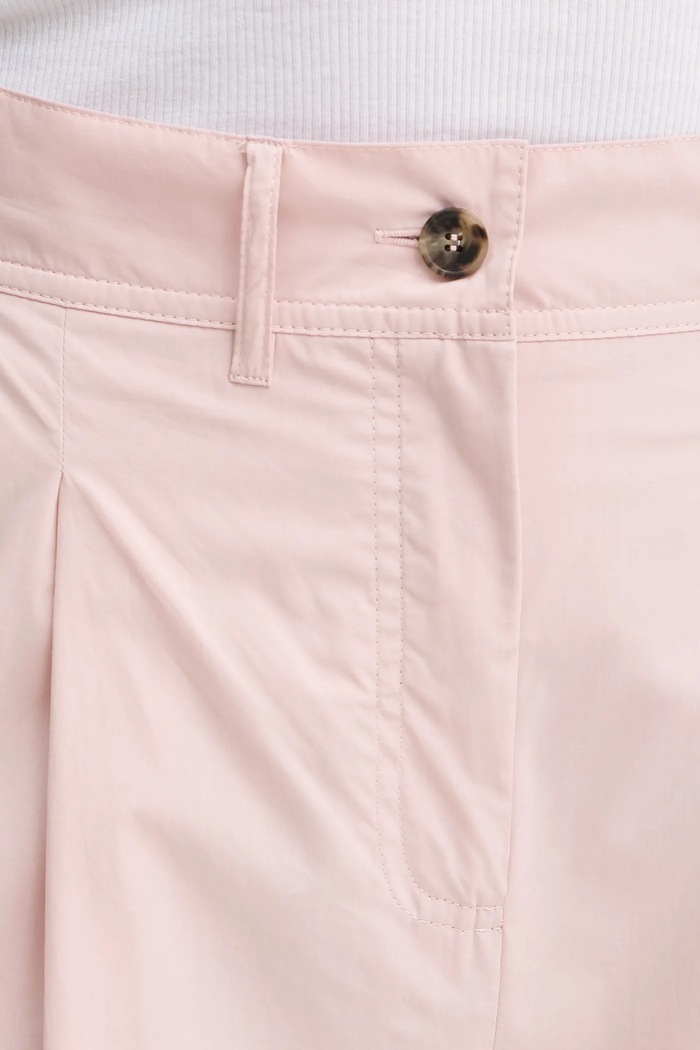 Weekend Max Mara pantaloni de bumbac roz 2515131013600