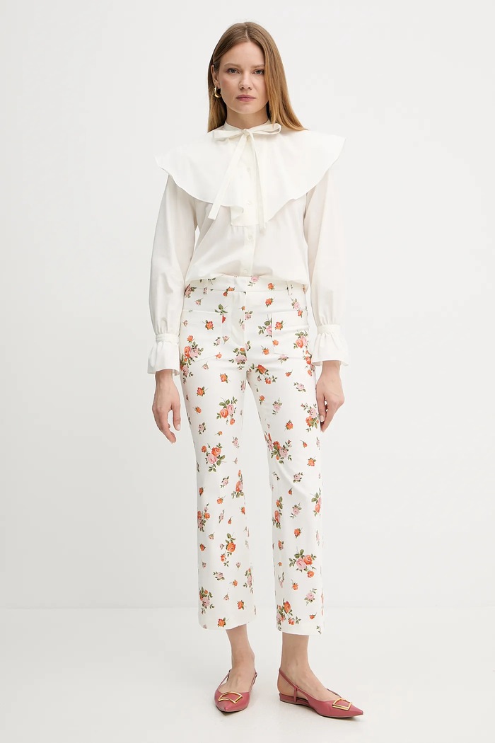 Weekend Max Mara spodnie 2515131023600 beżowy SS25