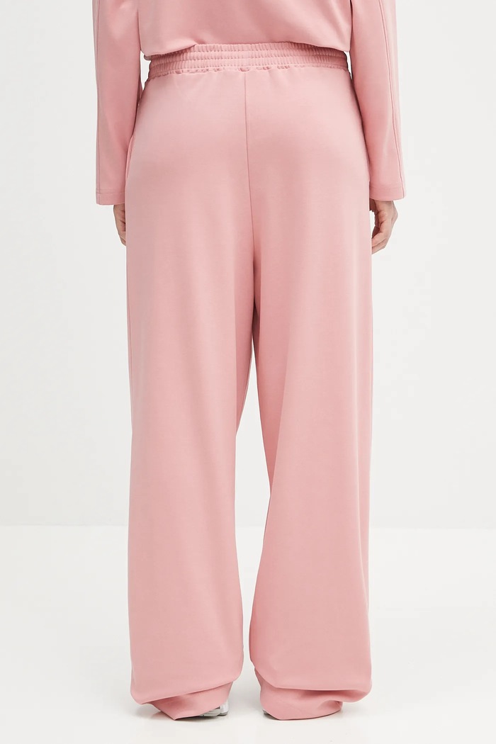 Îmbrăcăminte Pangaia pantaloni de trening DNA Double Jersey Pleated Trousers 10002356 roz