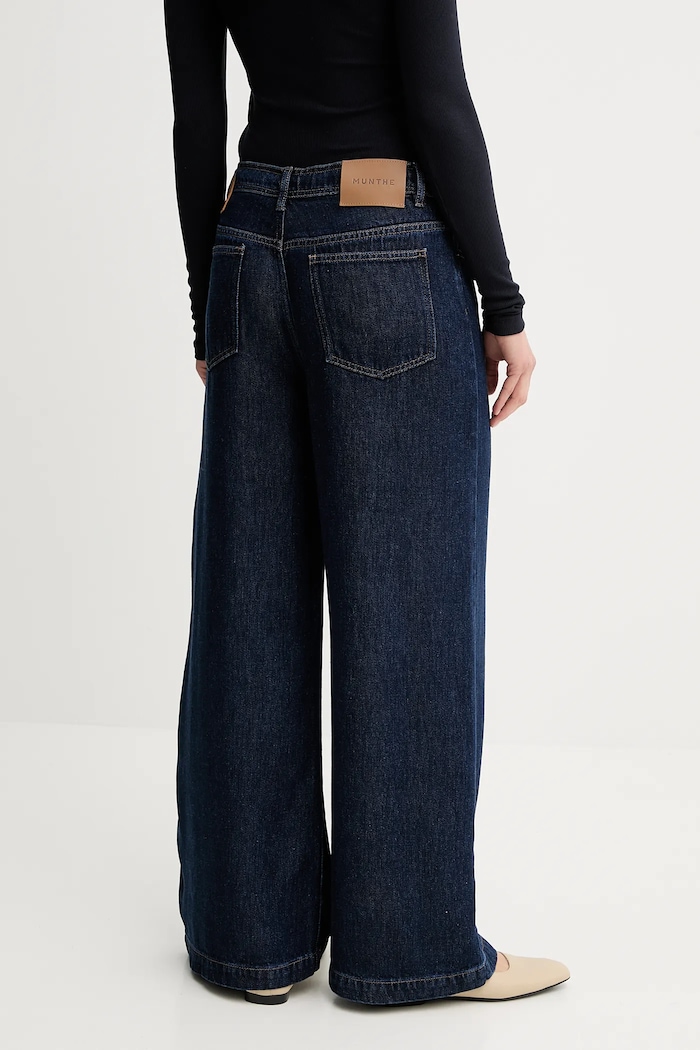 Oblečenie MUNTHE rifle wide leg dámske OBEY 247143024715 tmavomodrá