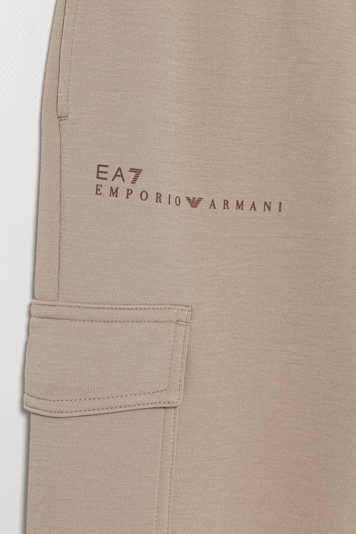 Dziewczynka EA7 Emporio Armani spodnie dresowe dziecięce 7G000040.AF12501 beżowy