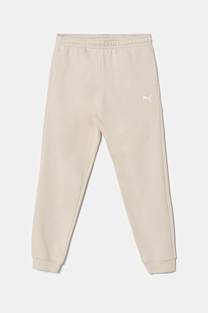 Puma spodnie dresowe dziecięce ESS Sweatpants CL FL dzianina beżowy 684898