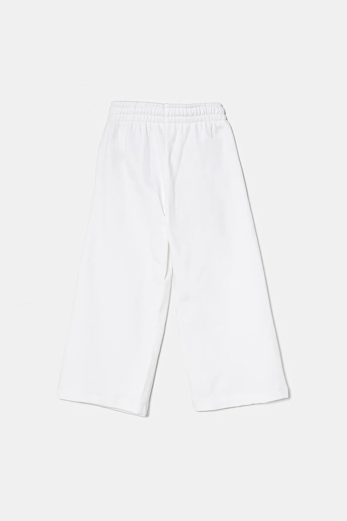 Dječji pamučni donji dio trenirke Diesel PCUORE TROUSERS J02231 bijela SS25