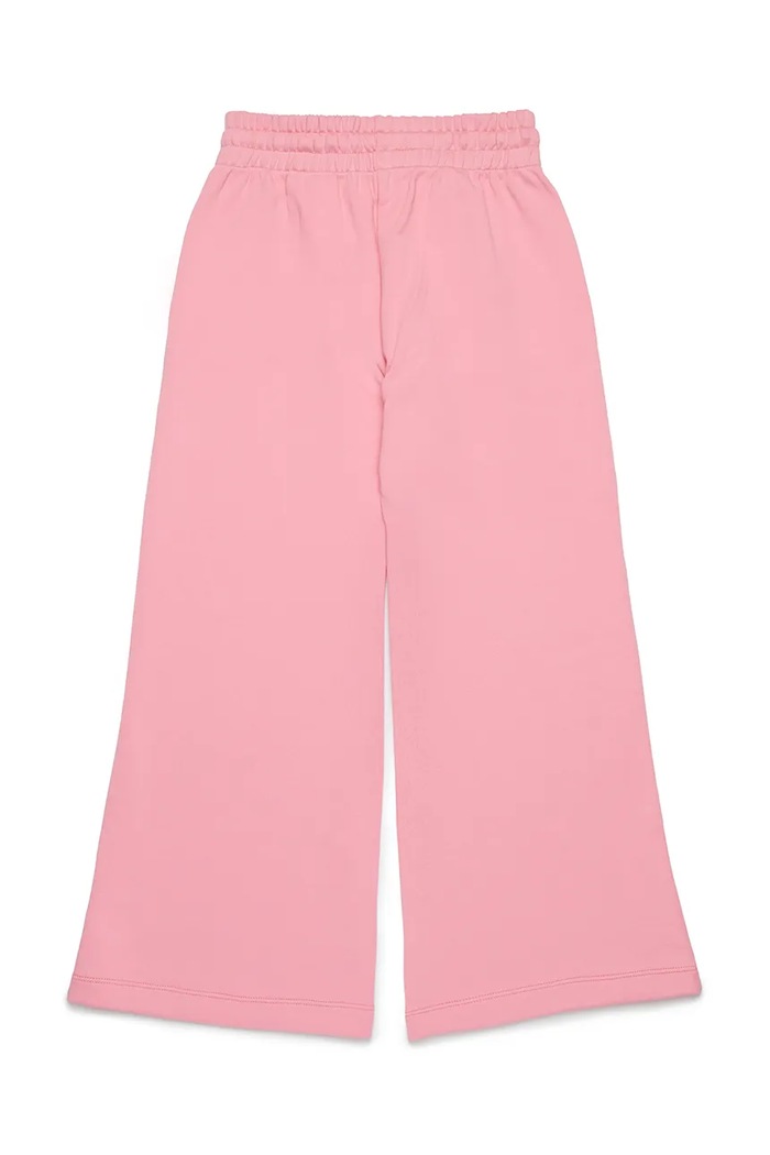 Dječji pamučni donji dio trenirke Diesel PCUORE TROUSERS J02231 roza SS25