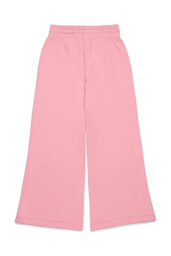 Dječji pamučni donji dio trenirke Diesel PCUORE TROUSERS J02231 roza SS25
