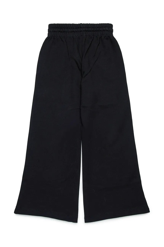 Dječji pamučni donji dio trenirke Diesel PCUORE TROUSERS J02231 crna SS25