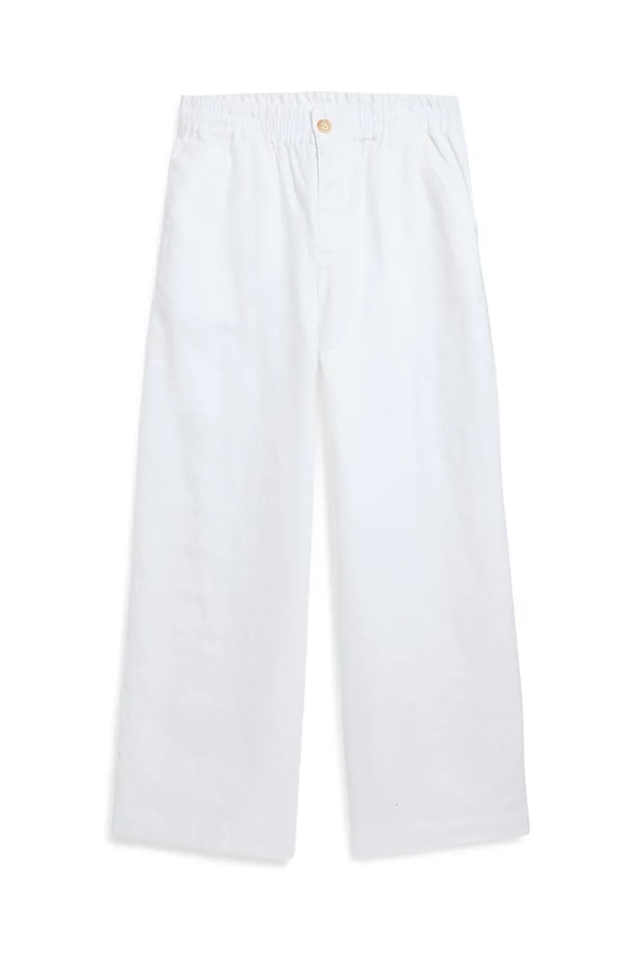 Dječje lanene hlače Polo Ralph Lauren 313901828001 bijela SS25