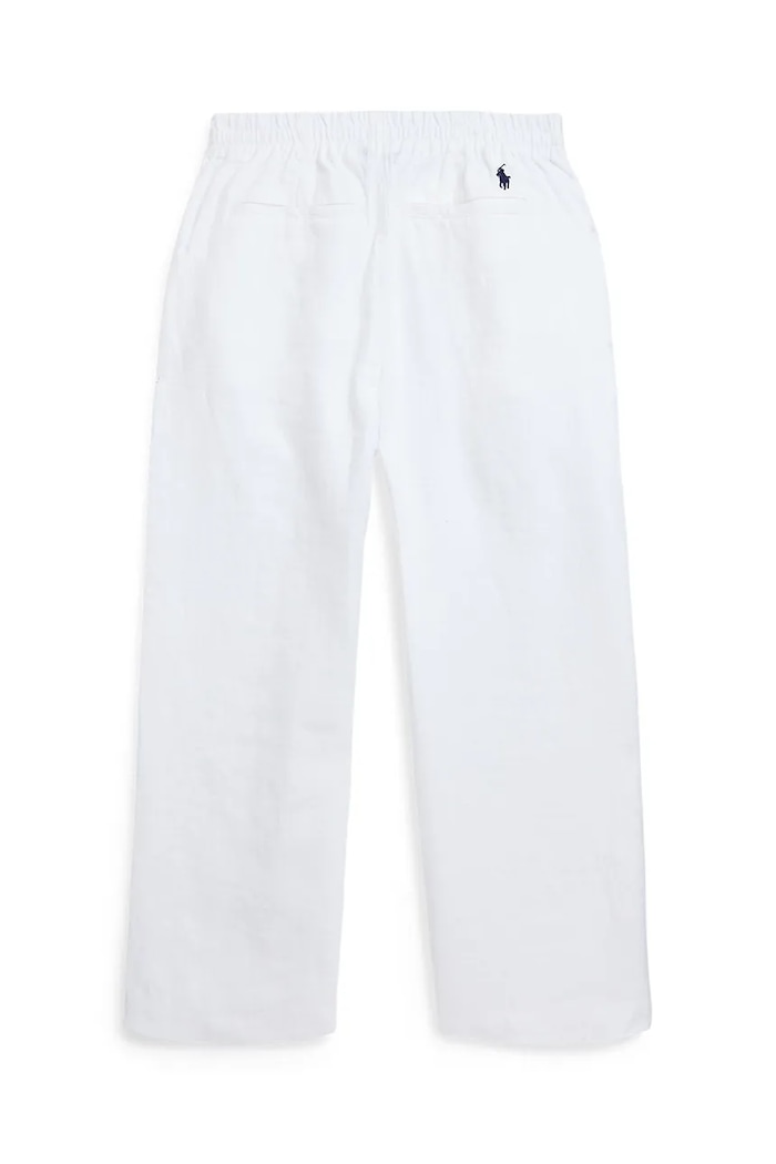 Djevojčice Dječje lanene hlače Polo Ralph Lauren 313901828001 bijela