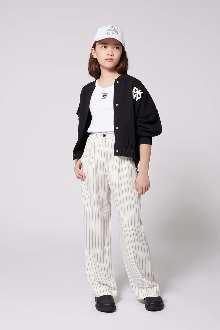 Dječje hlače Dkny tkanina bijela D62281.114.150
