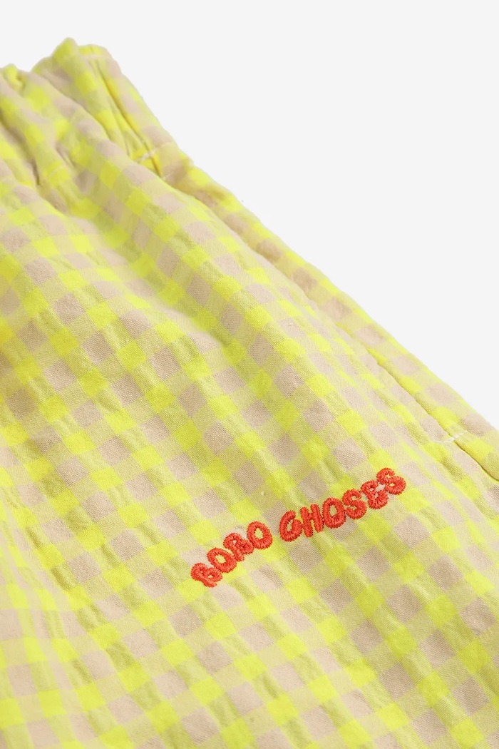 Dětské kalhoty Bobo Choses žlutá 125AC082