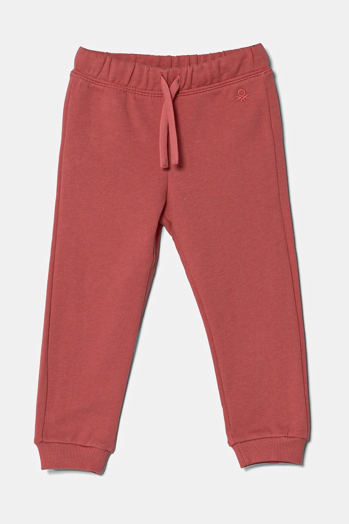 United Colors of Benetton spodnie dresowe bawełniane dziecięce bawełna różowy 3J70GF01N.P.Season.PPYA