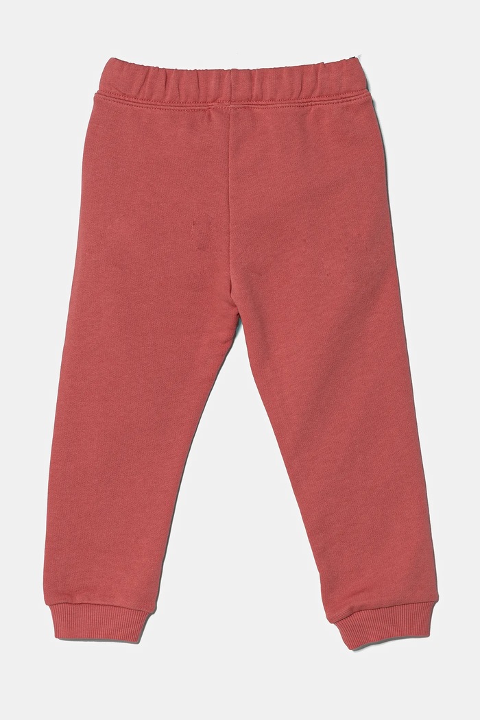 United Colors of Benetton spodnie dresowe bawełniane dziecięce 3J70GF01N.P.Season.PPYA różowy SS25