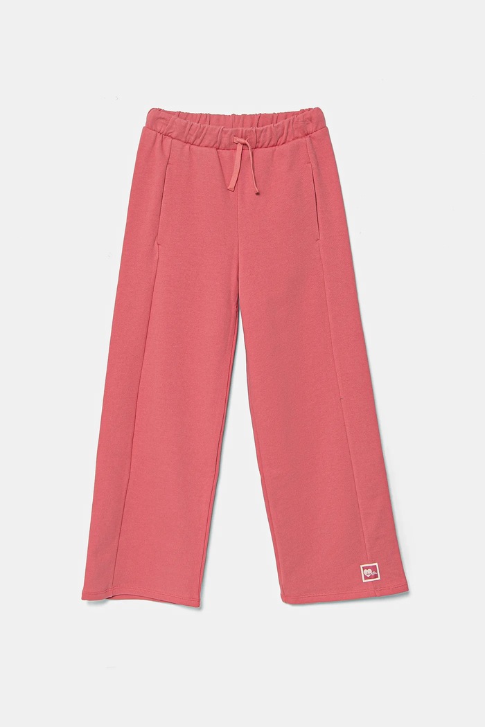 United Colors of Benetton spodnie dresowe bawełniane dziecięce bawełna różowy 3UNICF061.G.Seasonal