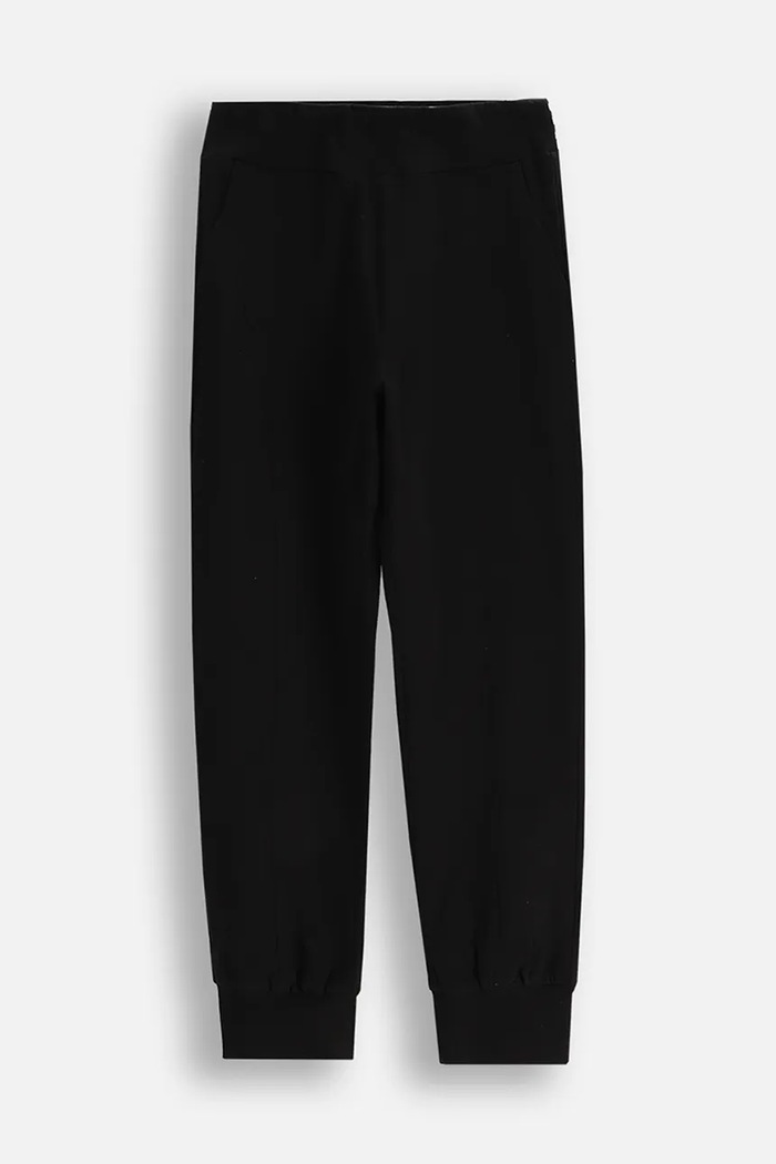 Coccodrillo pantaloni de trening din bumbac pentru copii bumbac negru WC5120102CGJ