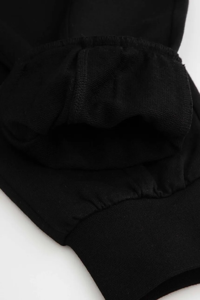 Coccodrillo pantaloni de trening din bumbac pentru copii negru WC5120102CGJ