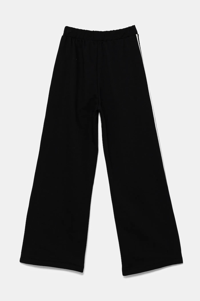 Elisabetta Franchi spodnie dresowe bawełniane dziecięce EFPA273.0.FF002 czarny SS25