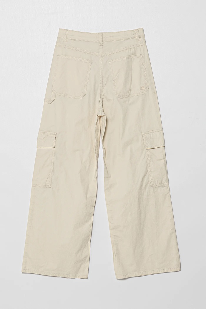 United Colors of Benetton spodnie dziecięce 4L2VCE040.G.Seasonal beżowy SS25