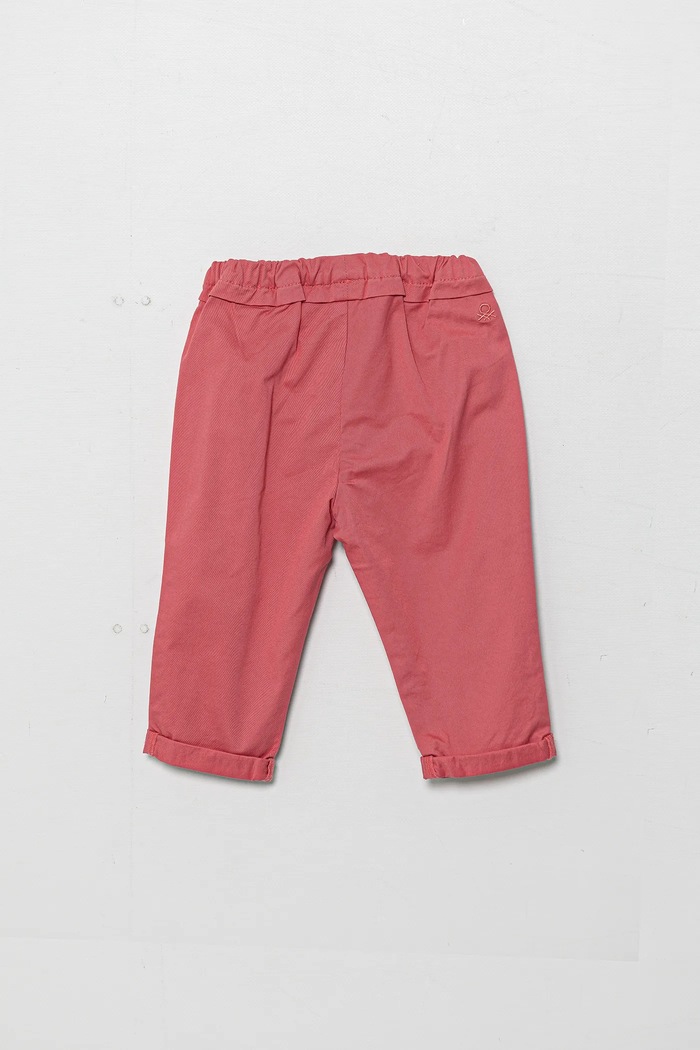 Otroške hlače United Colors of Benetton 4T48GF02C.P.Seasonal roza SS25