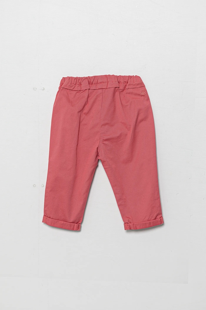 Otroške hlače United Colors of Benetton 4T48GF02C.P.Seasonal roza SS25