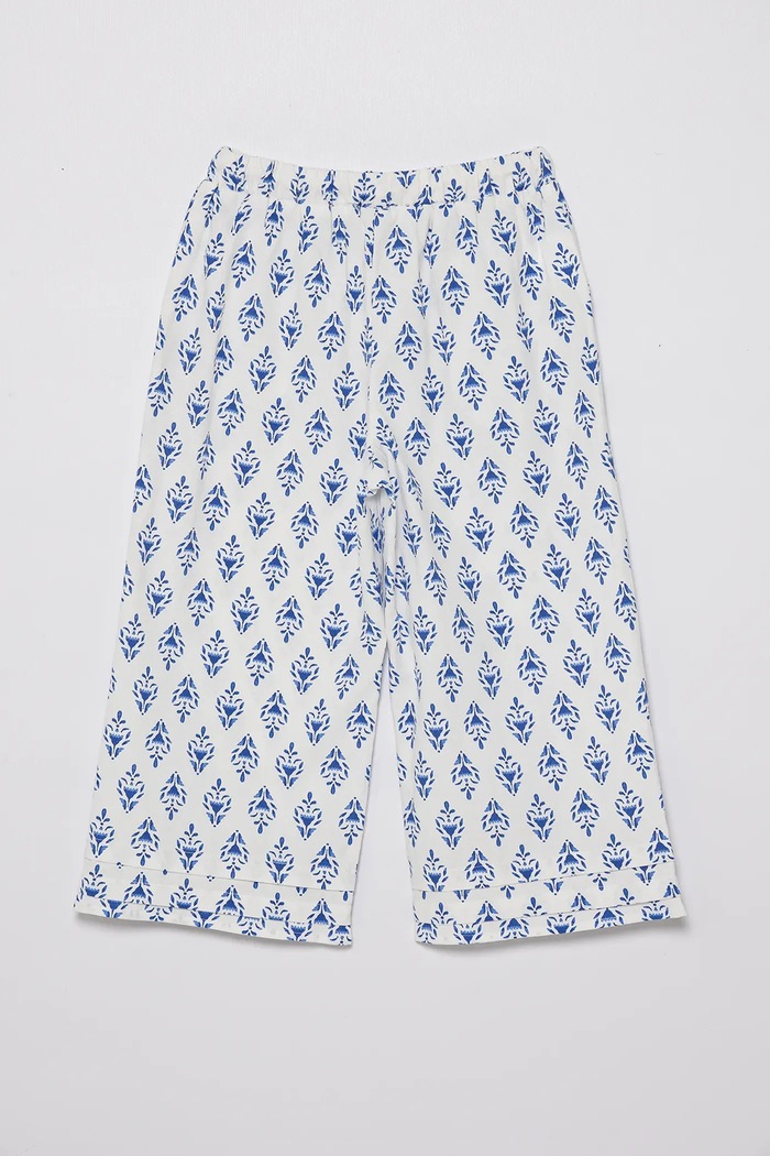 Otroške bombažne hlače United Colors of Benetton 4MMDCF04N.G.Seasonal modra SS25