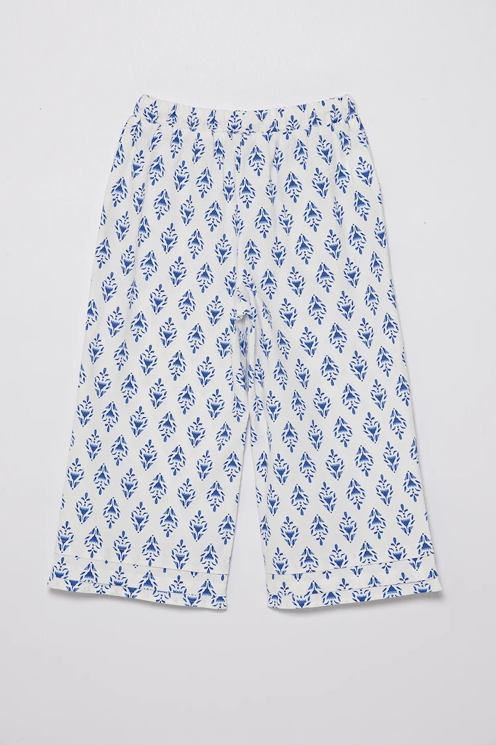 Otroške bombažne hlače United Colors of Benetton 4MMDCF04N.G.Seasonal modra SS25