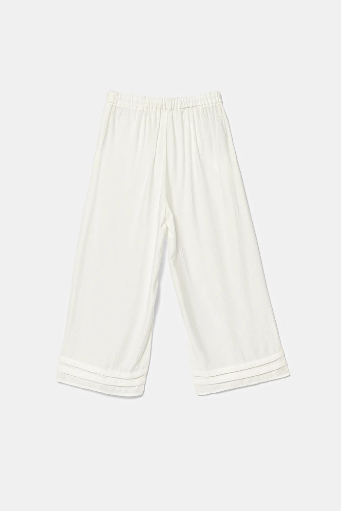 Dětské kalhoty United Colors of Benetton 4VDVCF04M.G.Seasonal bílá SS25