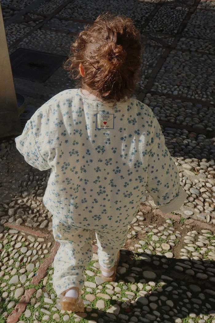 Konges Sløjd spodnie bawełniane dziecięce RHW x KS MIOBLU PANTS GOTS KS103615