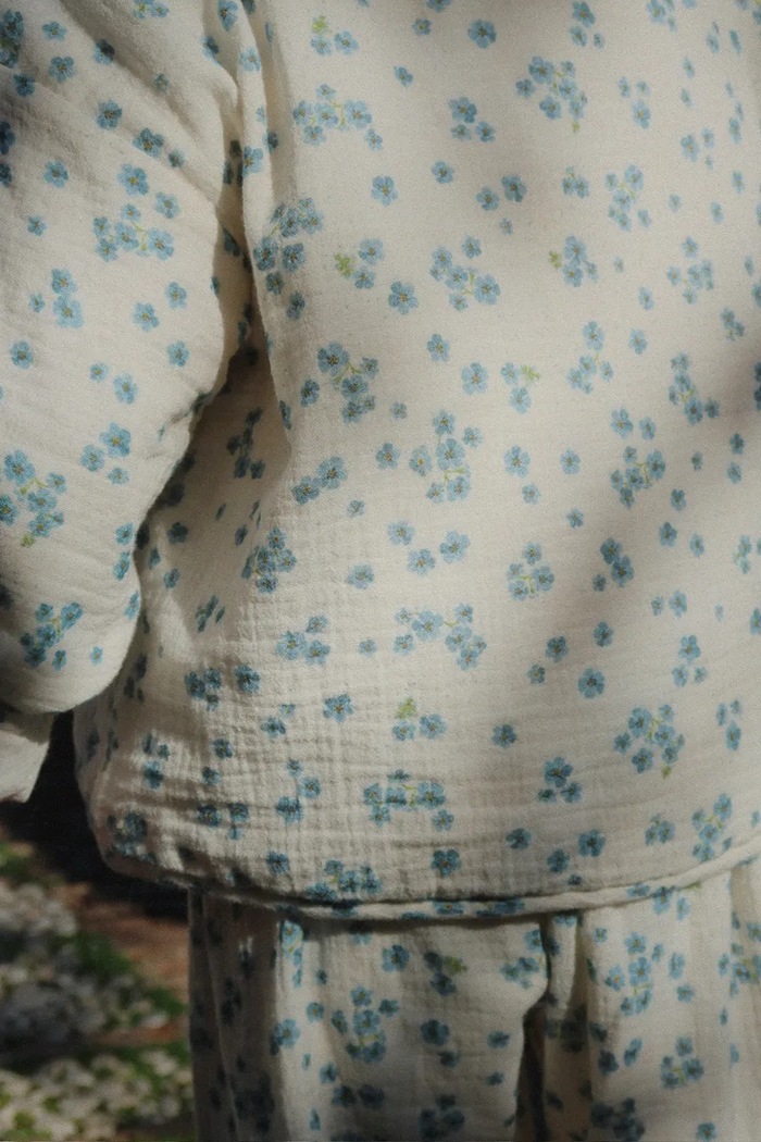 Konges Sløjd spodnie bawełniane dziecięce RHW x KS MIOBLU PANTS GOTS KS103615