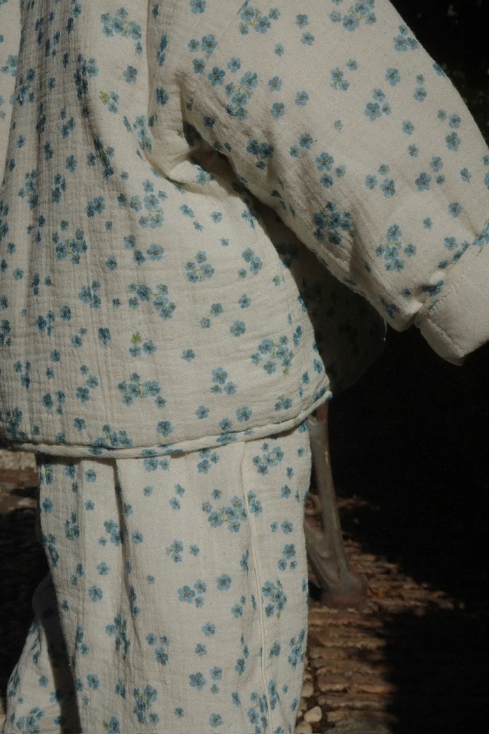 Konges Sløjd spodnie bawełniane dziecięce RHW x KS MIOBLU PANTS GOTS KS103615