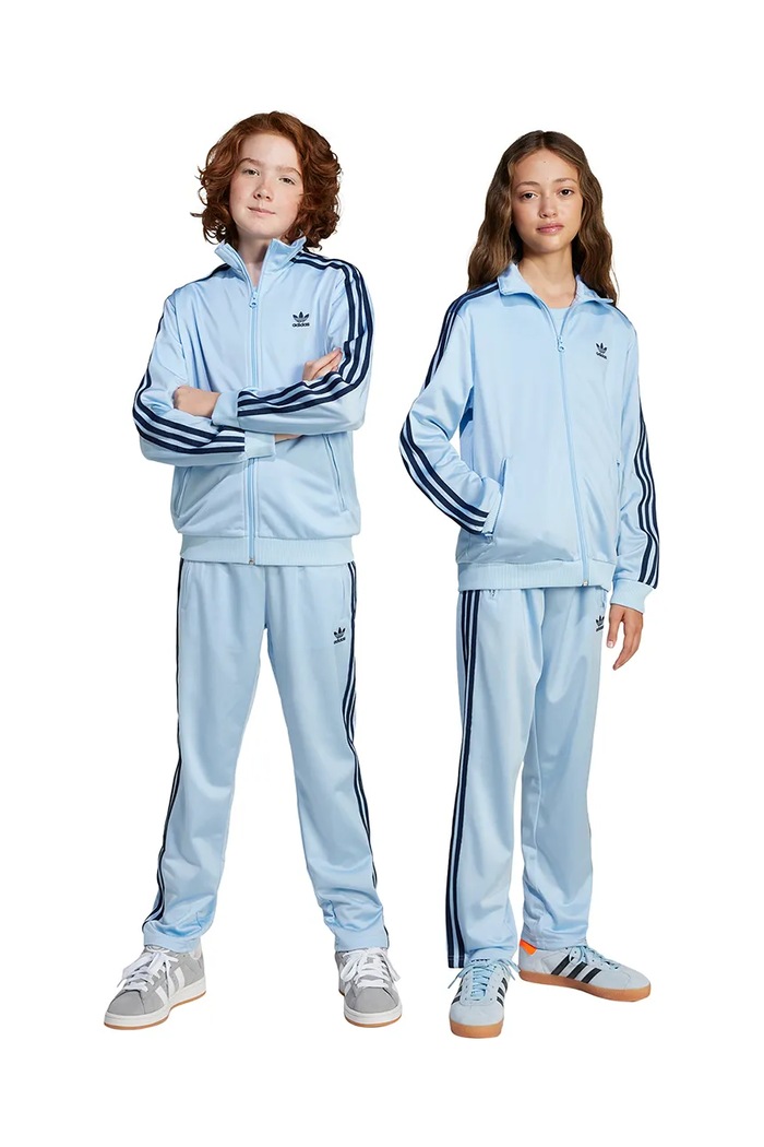 adidas Originals spodnie dresowe dziecięce dzianina niebieski JD1633