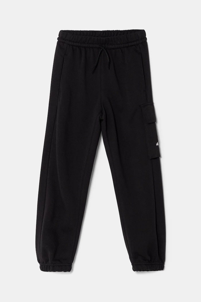 Dětské bavlněné tepláky adidas JC9754 černá SS25