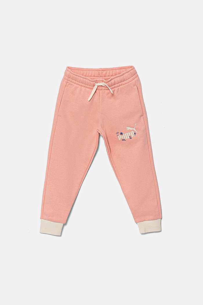 Donji dio trenirke Puma SANDY ADVENTURES Sweatpants TR print narančasta 685159