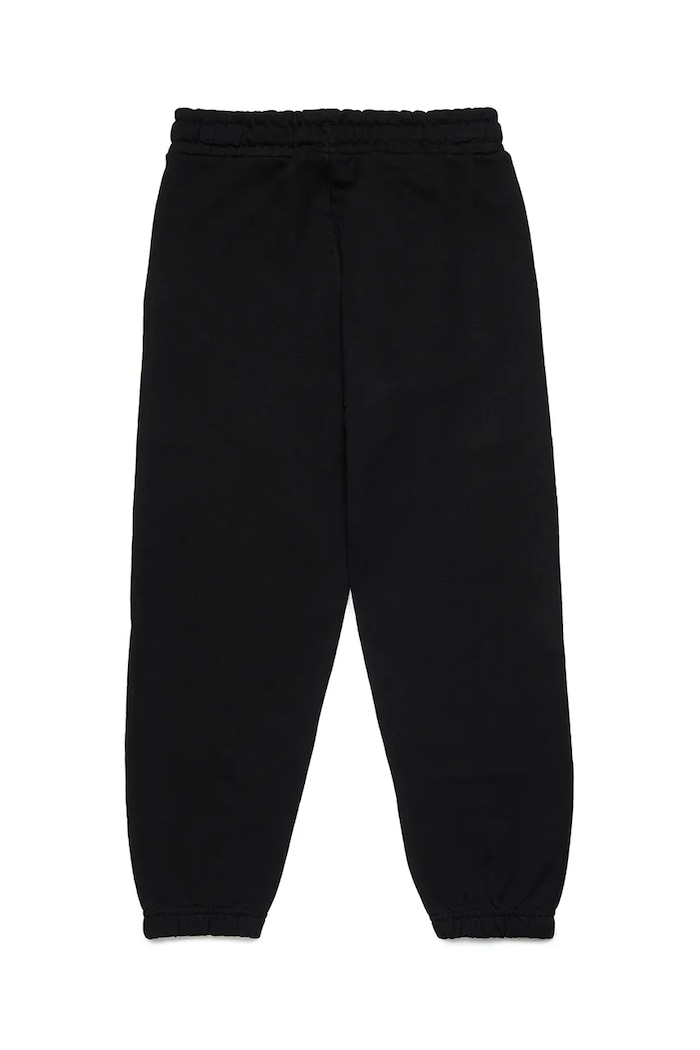 Παιδικό βαμβακερό παντελόνι Diesel PGINND TROUSERS J02235 μαύρο SS25