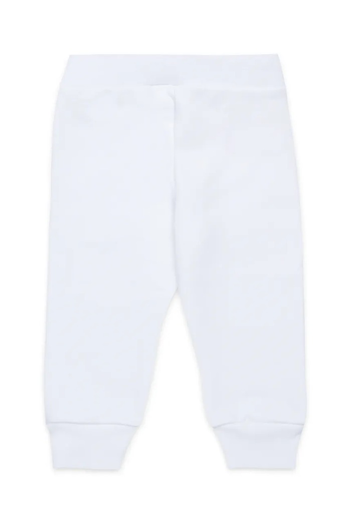 Pamučni donji dio trenirke za bebe Marni MP192B TROUSERS M01436 bijela SS25