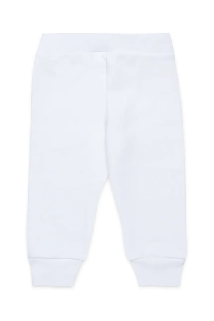 Pamučni donji dio trenirke za bebe Marni MP192B TROUSERS M01436 bijela SS25