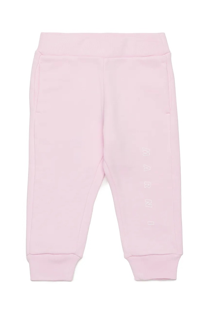 Pamučni donji dio trenirke za bebe Marni MP192B TROUSERS pamuk roza M01436