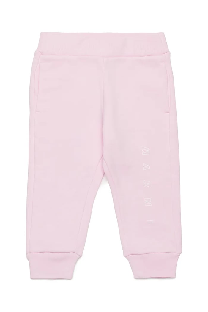 Pamučni donji dio trenirke za bebe Marni MP192B TROUSERS pamuk roza M01436