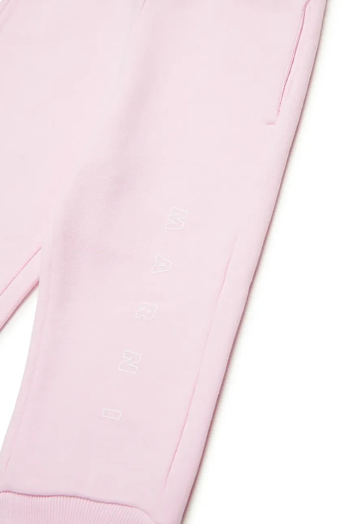 Pamučni donji dio trenirke za bebe Marni MP192B TROUSERS roza M01436