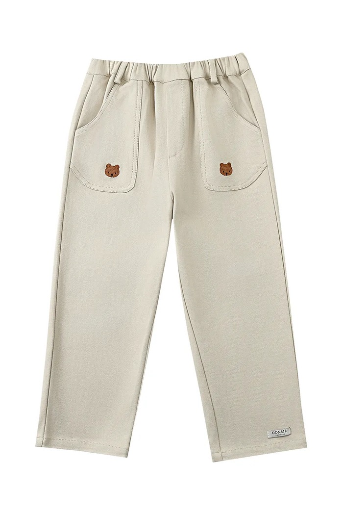 Παιδικό βαμβακερό παντελόνι Donsje Kassim Trousers Bear 4096301.98.128 μπεζ SS25