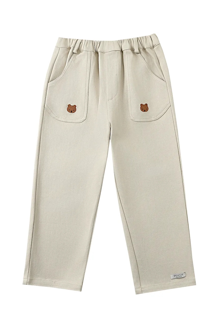Παιδικό βαμβακερό παντελόνι Donsje Kassim Trousers Bear 4096301.98.128 μπεζ SS25