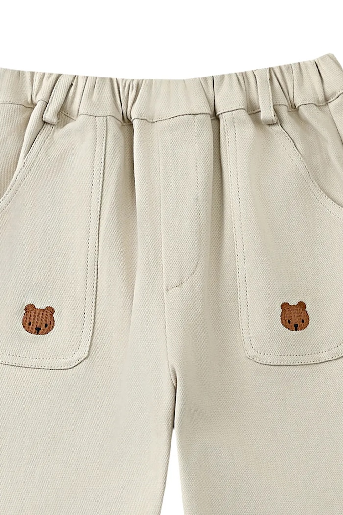 Παιδικό βαμβακερό παντελόνι Donsje Kassim Trousers Bear μπεζ 4096301.98.128