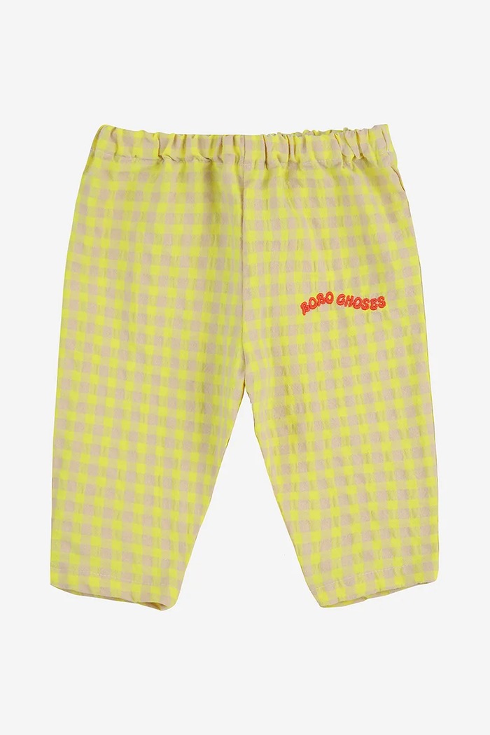 Kojenecké kalhoty Bobo Choses 125AB061 žlutá SS25
