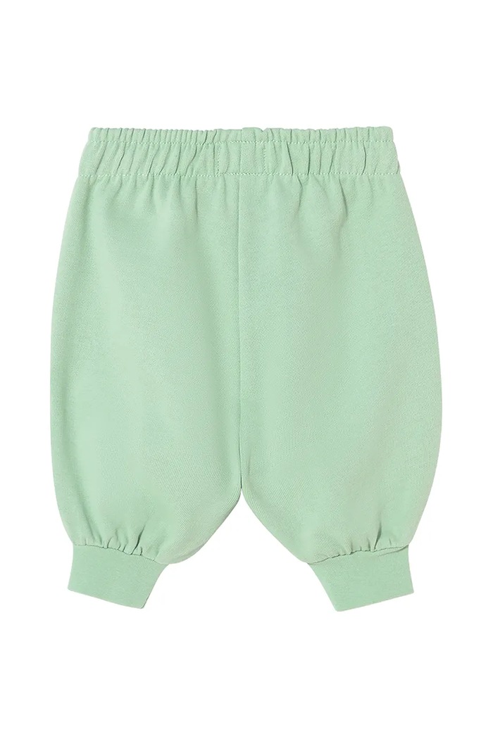 Dječaci Pamučni donji dio trenirke za bebe Tinycottons SUN TALES GRAPHIC BABY SWEATPANT SS25.106 zelena