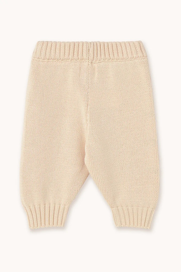 CHLAPEC Kojenecké bavlněné tepláky Tinycottons STRAWBERRIES BABY KNITTED PANT SS25.303 béžová