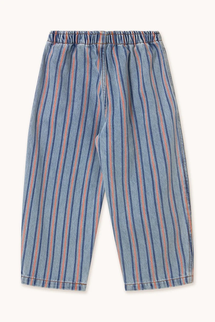 Băieți Tinycottons Pantaloni de bumbac pentru copii STRIPES MULTICOLOR PANT SS25.238 albastru