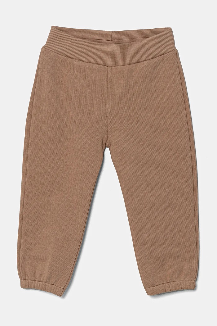 United Colors of Benetton spodnie dresowe bawełniane niemowlęce bawełna brązowy 3J70AF029.W.Seasonal